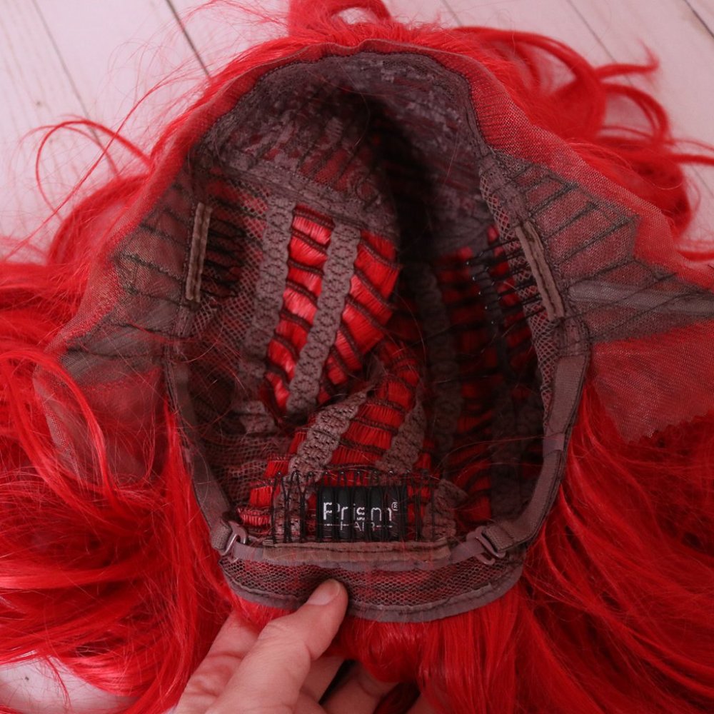 Rockstar Wigs Prism Hair Red Layered Lace Front Wig - Picture 8 of 8